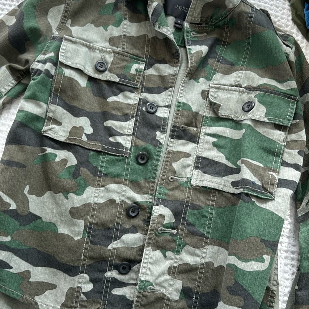Jcrew camo jacket/top